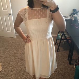 Light Pink, Lace Topped Dress